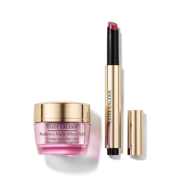 Estee Lauder Other - Resilience Multi-Effect Tri- Peptide Face and Neck Night Creme & Melt On Gloss